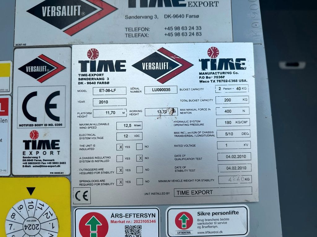 Camion avec nacelle, Véhicule utilitaire Mercedes-Benz Sprinter 516 CDI Versalift ET-36-LF 13,7 m.: photos 9