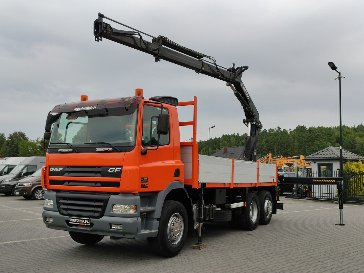 DAF CF 85.380 6x2 Oś Skrętna Skrzynia HDS HIAB 220C + Pilot - Camion plateau, Camion grue: photos 2 DAF CF 85.380 6x2 Oś Skrętna Skrzynia HDS HIAB 220C + Pilot - Camion plateau, Camion grue: photos 2