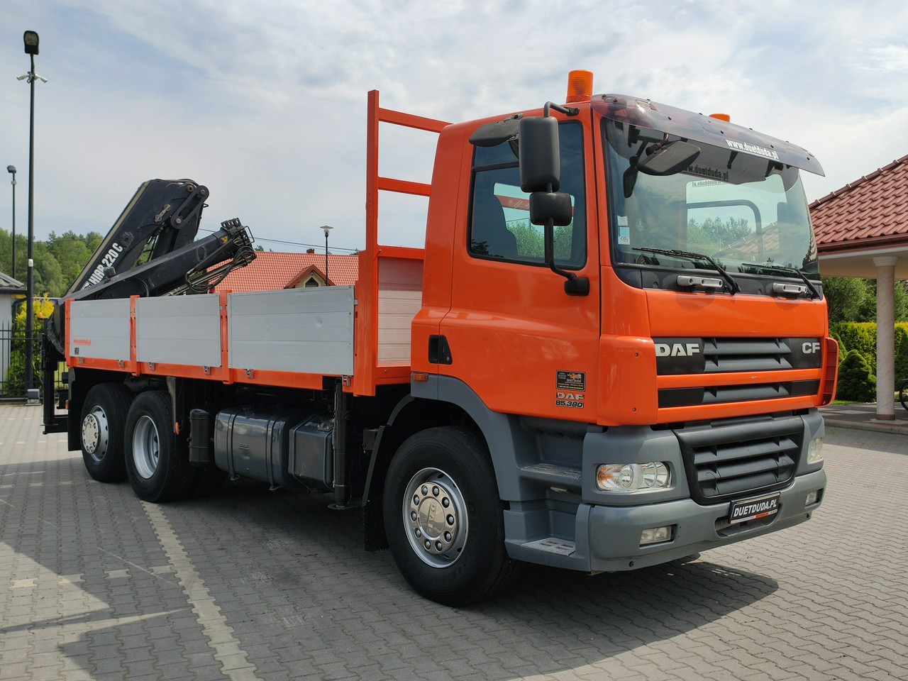 DAF CF 85.380 6x2 Oś Skrętna Skrzynia HDS HIAB 220C + Pilot - Camion plateau, Camion grue: photos 4 DAF CF 85.380 6x2 Oś Skrętna Skrzynia HDS HIAB 220C + Pilot - Camion plateau, Camion grue: photos 4
