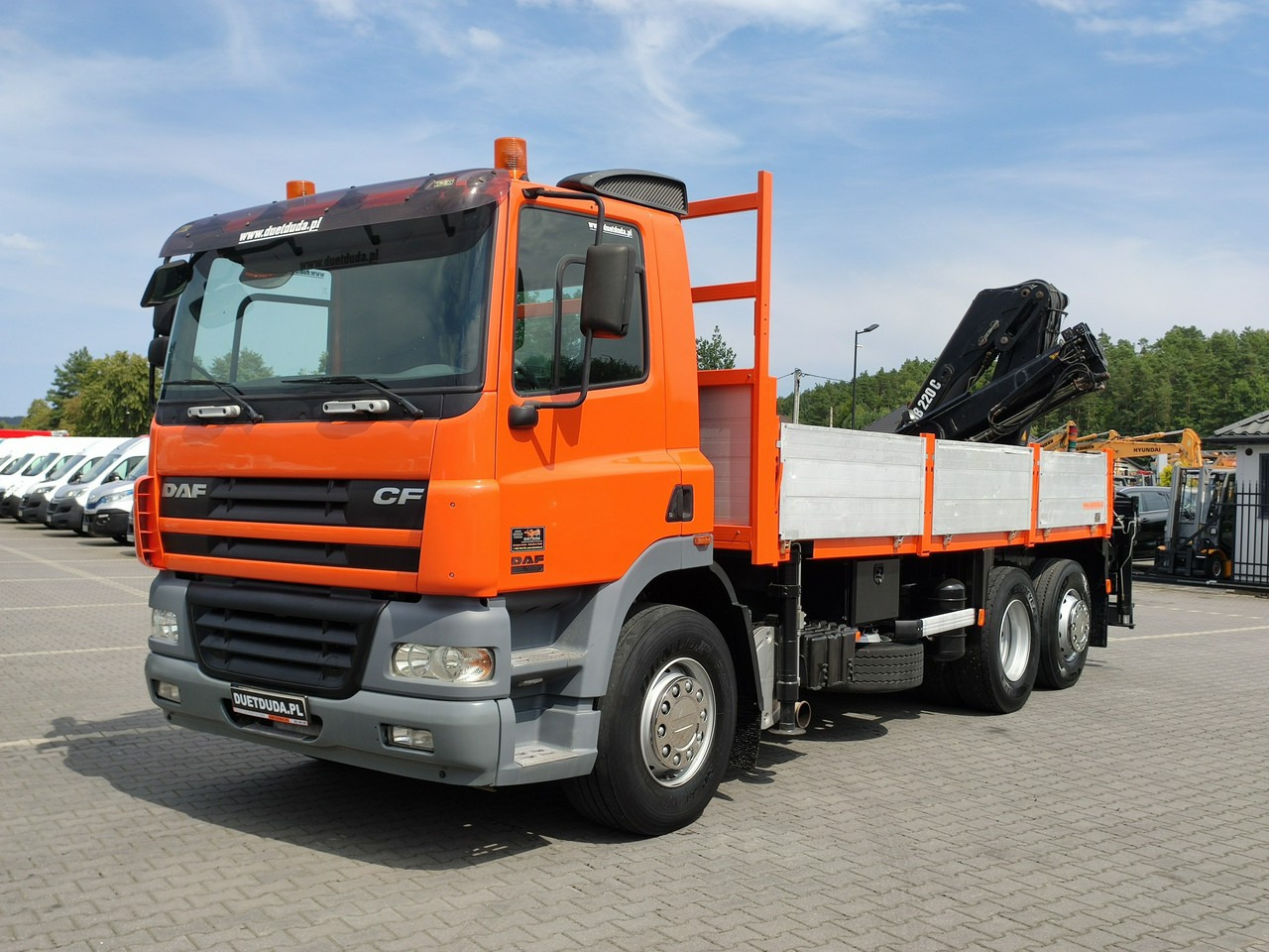 DAF CF 85.380 6x2 Oś Skrętna Skrzynia HDS HIAB 220C + Pilot - Camion plateau, Camion grue: photos 1 DAF CF 85.380 6x2 Oś Skrętna Skrzynia HDS HIAB 220C + Pilot - Camion plateau, Camion grue: photos 1
