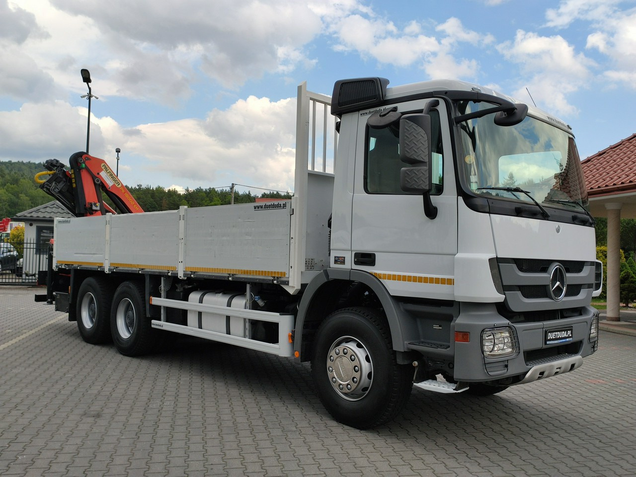 Mercedes Actros 2636 6x4 HDS Palfinger PK 18002-EH Rotato - Camion plateau, Camion grue: photos 1 Mercedes Actros 2636 6x4 HDS Palfinger PK 18002-EH Rotato - Camion plateau, Camion grue: photos 1