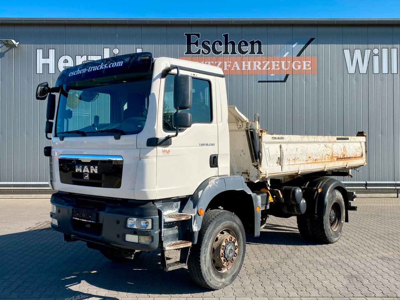 MAN TGM 18.290 4x4 | MEILLER*AHK*Oel*Blatt*1.Hand - Camion benne: photos 1 MAN TGM 18.290 4x4 | MEILLER*AHK*Oel*Blatt*1.Hand - Camion benne: photos 1
