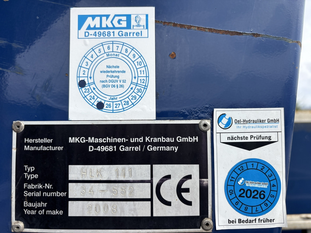 Camion plateau, Camion grue MAN TGS 18.360 4x2 LL / MKG HLK 111 Kran: photos 7