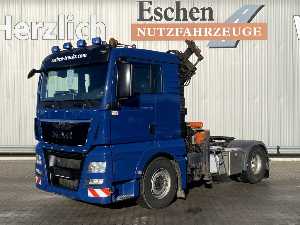 MAN TGX 18.440 4x2 BLS / Atlas 165.2E-A4 Kran - Tracteur routier: photos 1 MAN TGX 18.440 4x2 BLS / Atlas 165.2E-A4 Kran - Tracteur routier: photos 1