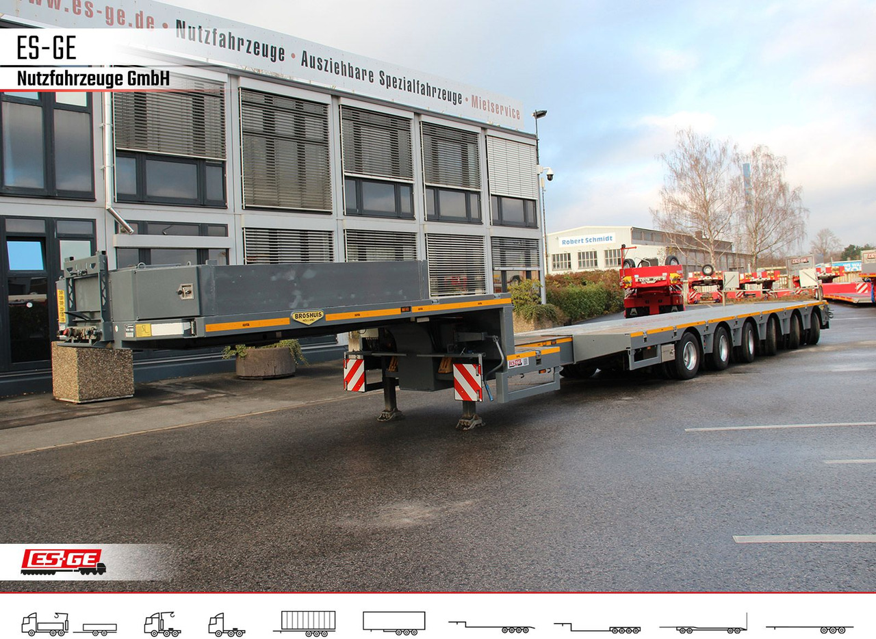Broshuis 6-Achs-Satteltieflader - teleskopierbar - Semi-remorque surbaissé: photos 2 Broshuis 6-Achs-Satteltieflader - teleskopierbar - Semi-remorque surbaissé: photos 2