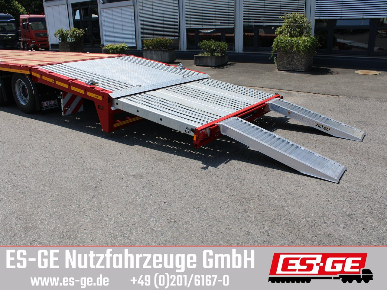 ES-GE 3-Achs Megatrailer, hydr. Heckabsenkung - Semi-remorque plateau: photos 5 ES-GE 3-Achs Megatrailer, hydr. Heckabsenkung - Semi-remorque plateau: photos 5