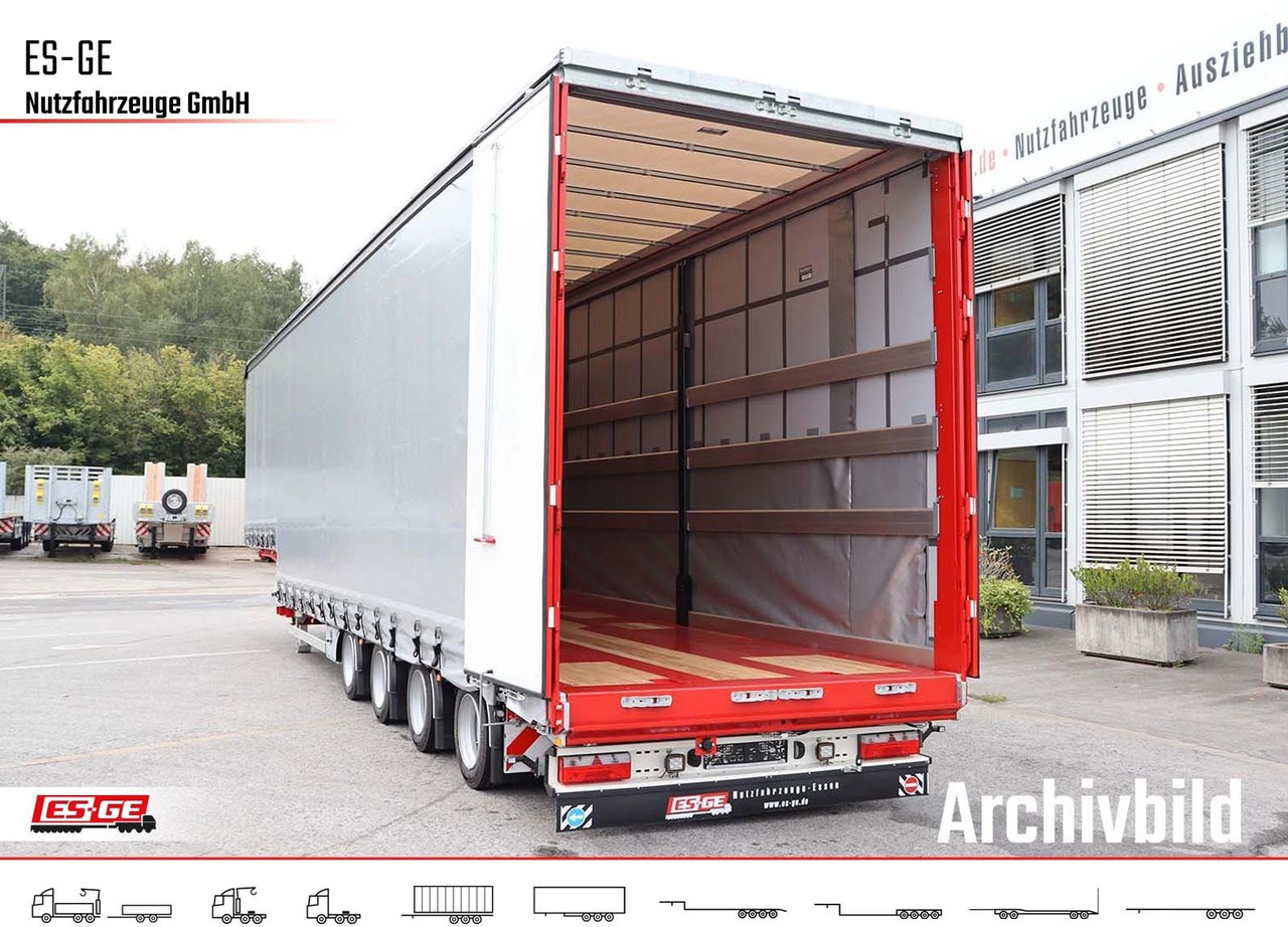 ES-GE 4-Achs-Satteltieflader mit Curtainsider-Aufbau - Semi-remorque surbaissé: photos 3 ES-GE 4-Achs-Satteltieflader mit Curtainsider-Aufbau - Semi-remorque surbaissé: photos 3