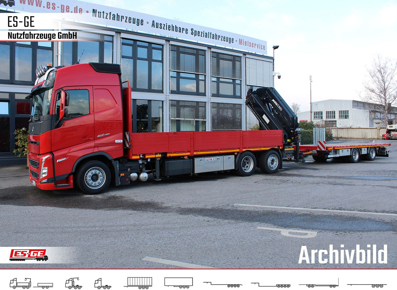 Volvo FH 460 6x2R NLA, MKG HLK 531HP a6 - Camion plateau, Camion grue: photos 1 Volvo FH 460 6x2R NLA, MKG HLK 531HP a6 - Camion plateau, Camion grue: photos 1
