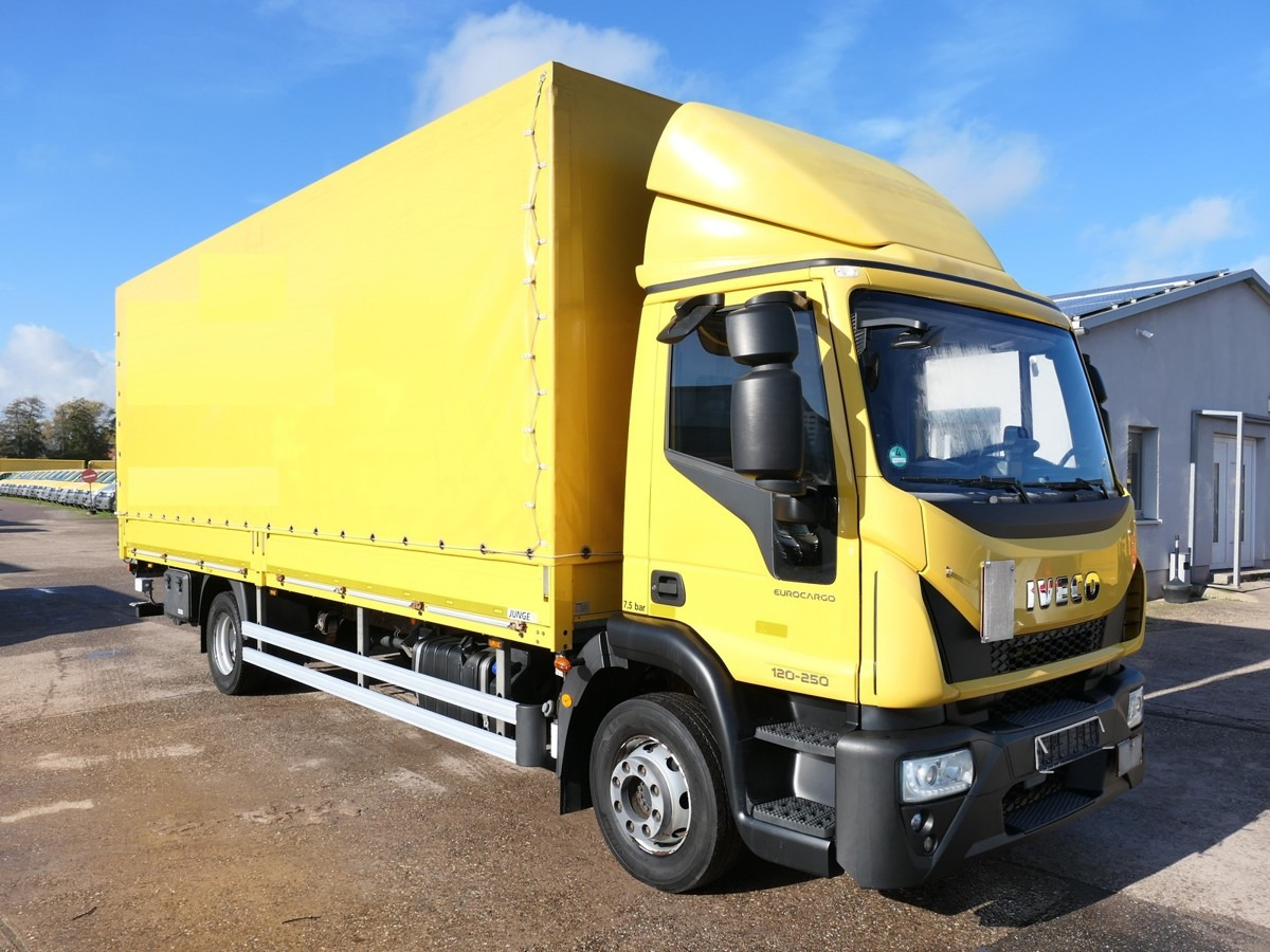 IVECO EuroCargo ML 120 E 25 EURO-6 AHK LBW 3-SITZER Co - Camion à rideaux coulissants: photos 2 IVECO EuroCargo ML 120 E 25 EURO-6 AHK LBW 3-SITZER Co - Camion à rideaux coulissants: photos 2