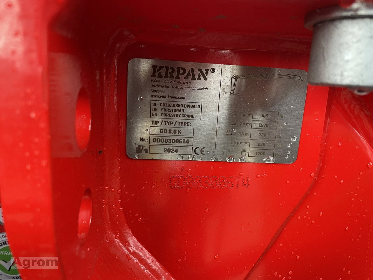 Remorque forestière neuf Krpan GP 15 D + Kran 8,6 K: photos 14