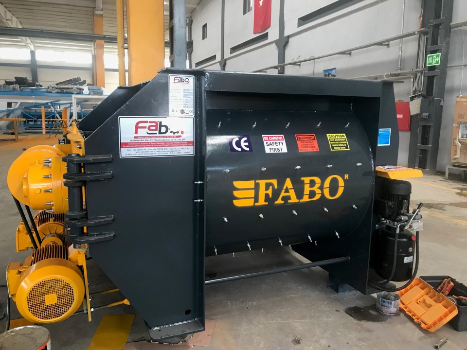 Bétonnière neuf FABO twin shaft mixer: photos 1