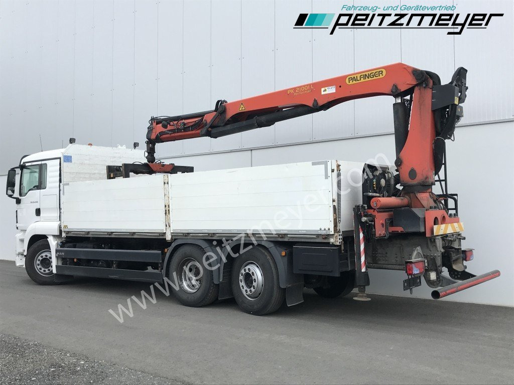 MAN TGS 26.440 FL 6x2 Palfinger PK 21001 L Steinzange, EU 6, Lenkachse - Camion plateau, Camion grue: photos 3 MAN TGS 26.440 FL 6x2 Palfinger PK 21001 L Steinzange, EU 6, Lenkachse - Camion plateau, Camion grue: photos 3