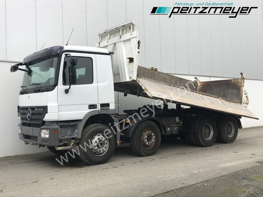 MERCEDES-BENZ Actros 4141 K 8x4 Bordmatik, 3 Pedale Meiller 3-Seitenkipper - Camion benne: photos 1 MERCEDES-BENZ Actros 4141 K 8x4 Bordmatik, 3 Pedale Meiller 3-Seitenkipper - Camion benne: photos 1