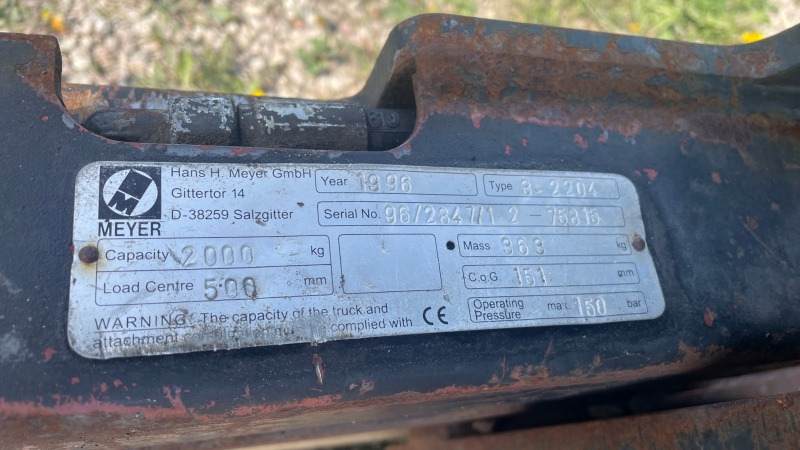 Pinces pour Matériel de manutention MEYER BALE CLAMP CLASS 3: photos 6 Pinces pour Matériel de manutention MEYER BALE CLAMP CLASS 3: photos 6