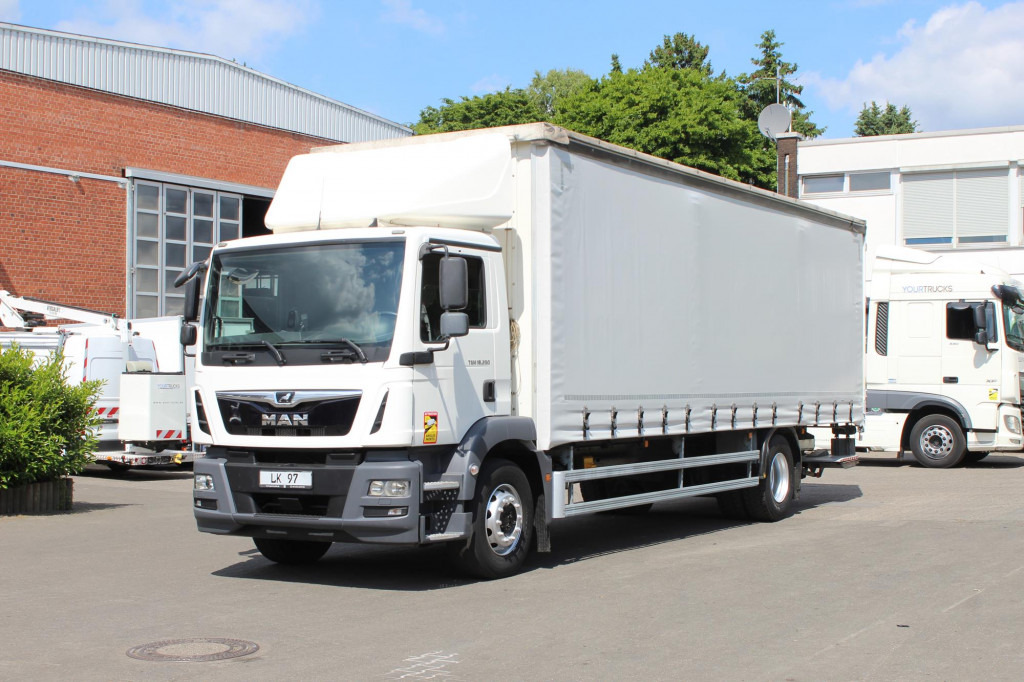 MAN TGM 18.290 EURO 6 Plane Klima LDW Edscha LBW - Camion à rideaux coulissants: photos 1 MAN TGM 18.290 EURO 6 Plane Klima LDW Edscha LBW - Camion à rideaux coulissants: photos 1
