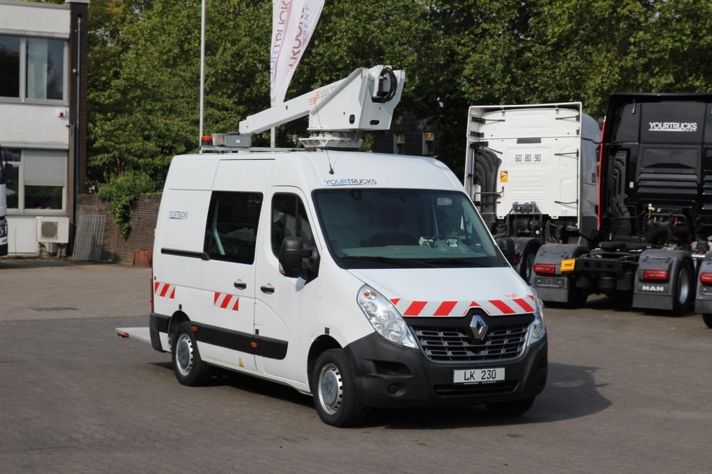 Camion avec nacelle Renault Master  Comilev 100TF1 10m Klima nur 167h HU-UVV: photos 9