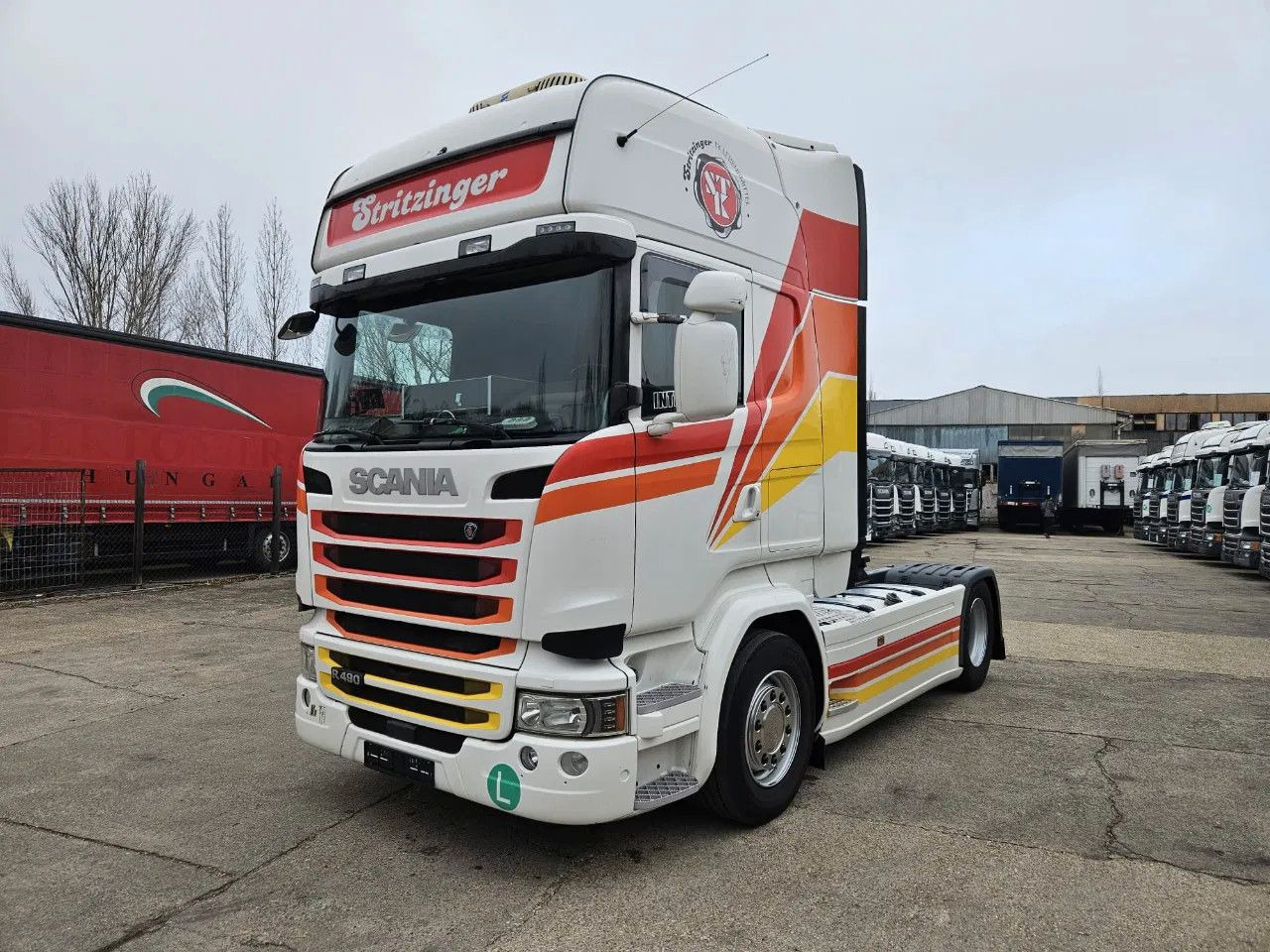 Scania R490 TopLine, Full Spoiler, New G2V2 Tachograph - Tracteur routier: photos 1 Scania R490 TopLine, Full Spoiler, New G2V2 Tachograph - Tracteur routier: photos 1