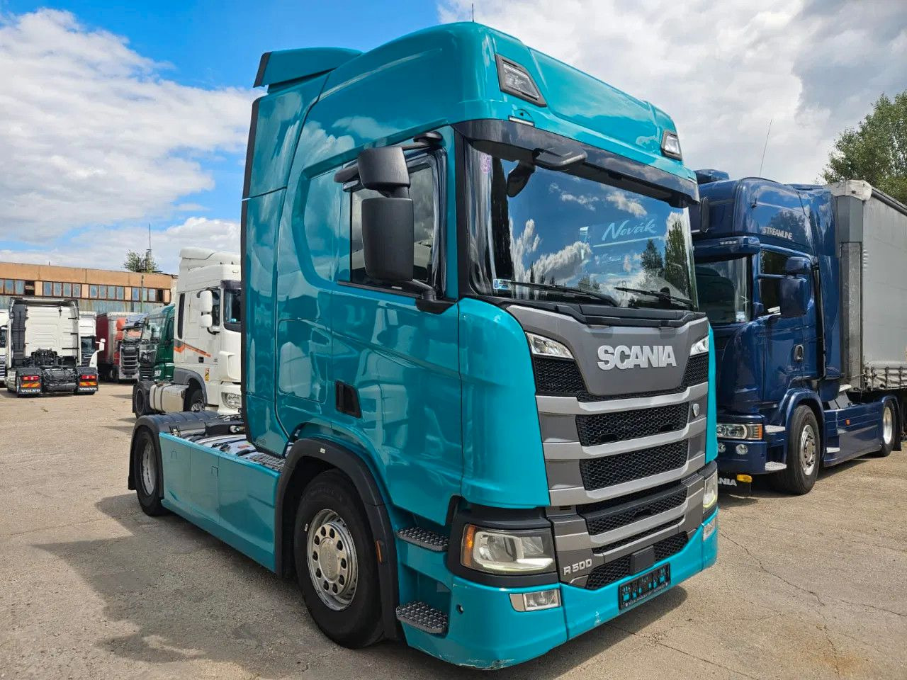 Scania R500 Standard-Turquoise-Standklima-Big NAVI-Hydr - Tracteur routier: photos 2 Scania R500 Standard-Turquoise-Standklima-Big NAVI-Hydr - Tracteur routier: photos 2