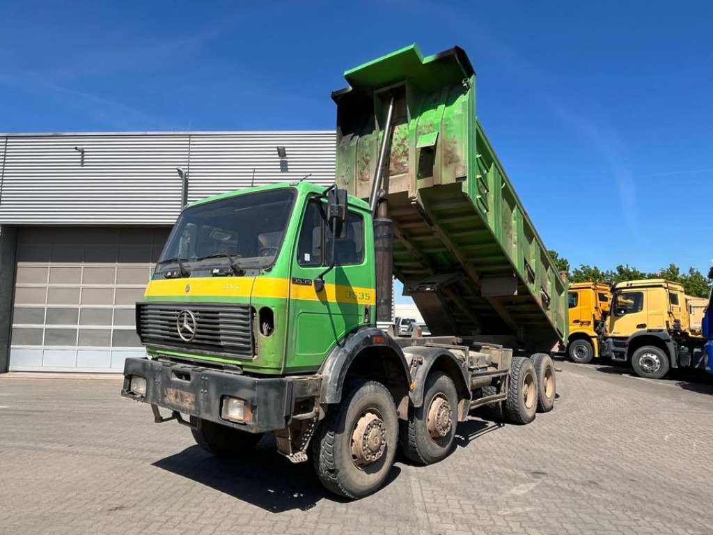 MERCEDES-BENZ SK 3535 AK 8x8 4 Achs Muldenkipper Meiller Deutsch - Camion benne: photos 1 MERCEDES-BENZ SK 3535 AK 8x8 4 Achs Muldenkipper Meiller Deutsch - Camion benne: photos 1