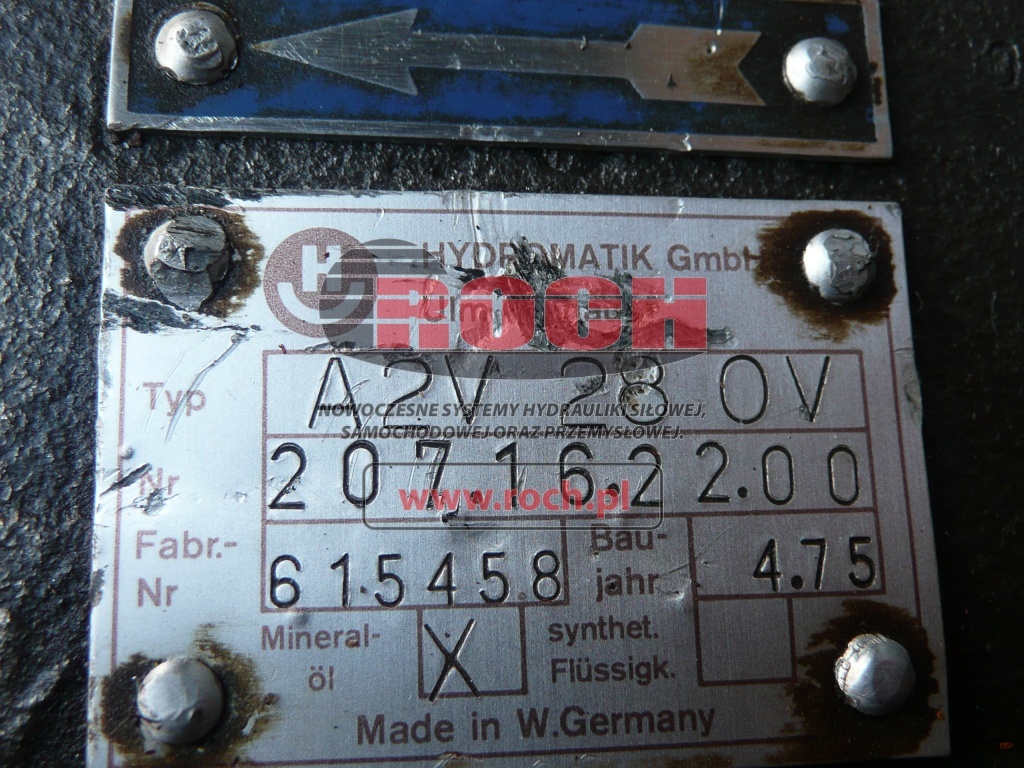 HYDROMATIK A2V28 0V 207.16.22.00 - Pompe hydraulique: photos 2 HYDROMATIK A2V28 0V 207.16.22.00 - Pompe hydraulique: photos 2