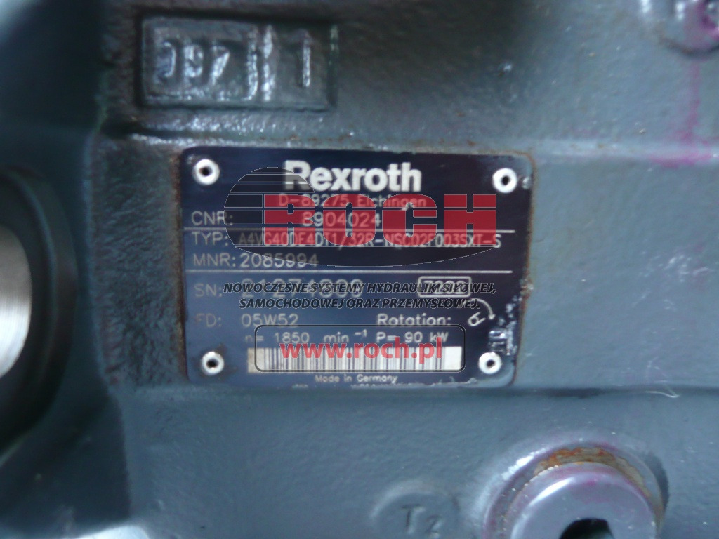 REXROTH A4VG40DE4DT1/32R-NSC02F003SXT-S 2085994 8904024 - Pompe hydraulique: photos 2 REXROTH A4VG40DE4DT1/32R-NSC02F003SXT-S 2085994 8904024 - Pompe hydraulique: photos 2
