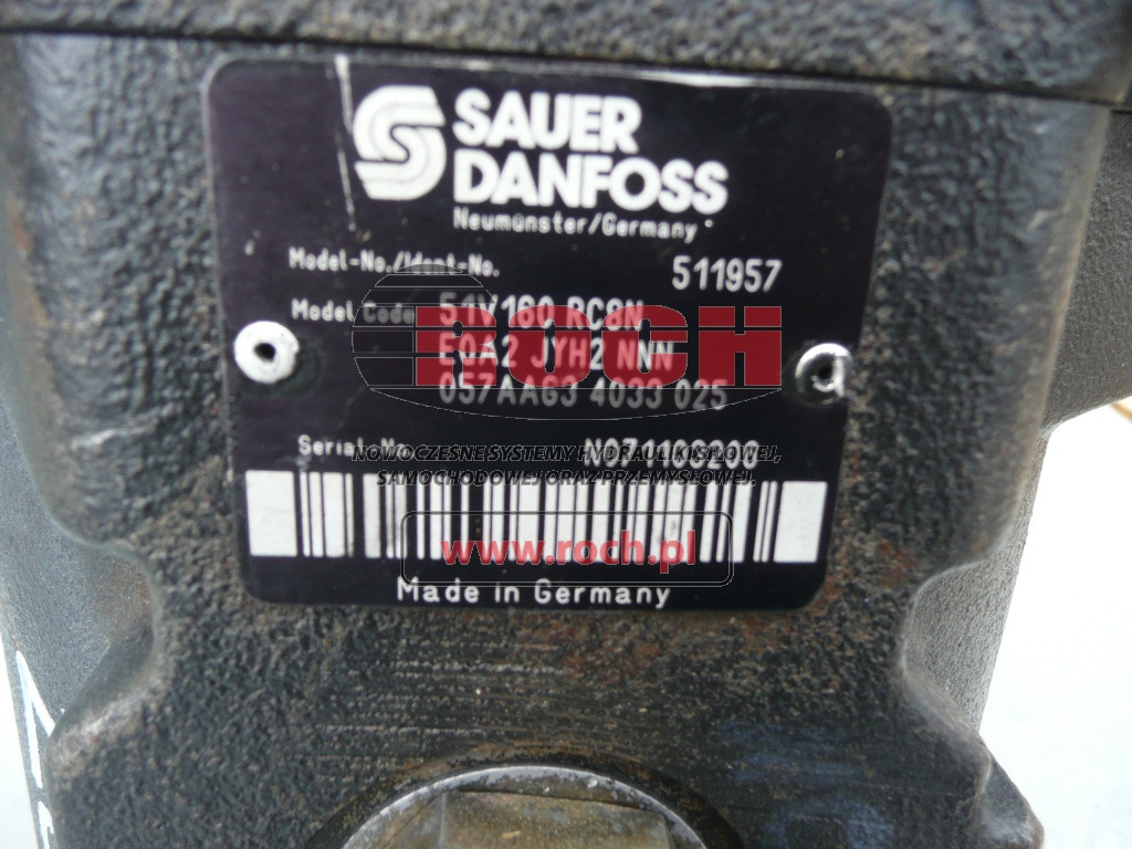 SAUER 51V160RC8N EQA2JYH2NNN 057AAG34033025 511957 - Moteur hydraulique: photos 2 SAUER 51V160RC8N EQA2JYH2NNN 057AAG34033025 511957 - Moteur hydraulique: photos 2