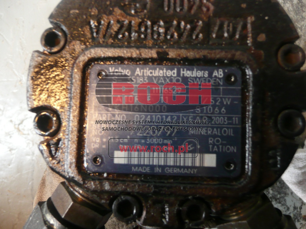 VOLVO AL A10FE11/52W-VKH16N000-S1066 11116529 02410142 - Moteur hydraulique: photos 1 VOLVO AL A10FE11/52W-VKH16N000-S1066 11116529 02410142 - Moteur hydraulique: photos 1