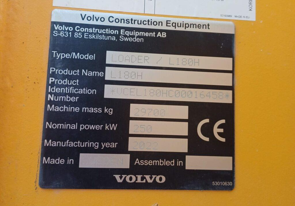 Chargeuse sur pneus Volvo L180H: photos 9 Chargeuse sur pneus Volvo L180H: photos 9