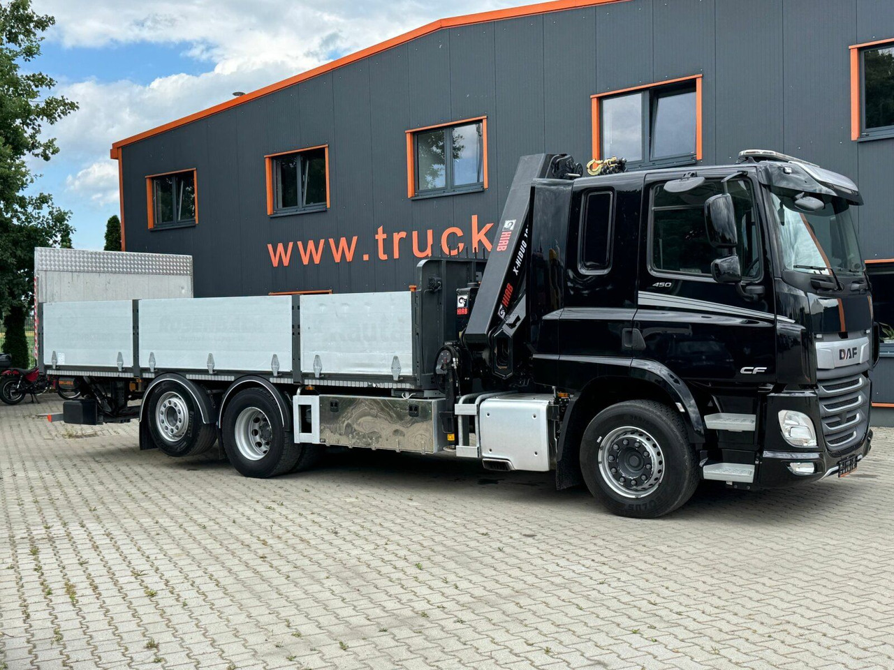 DAF CF 450 FAN 6x2 Pritsche mit Kran HIAB 188 E-6 - Camion grue: photos 5 DAF CF 450 FAN 6x2 Pritsche mit Kran HIAB 188 E-6 - Camion grue: photos 5
