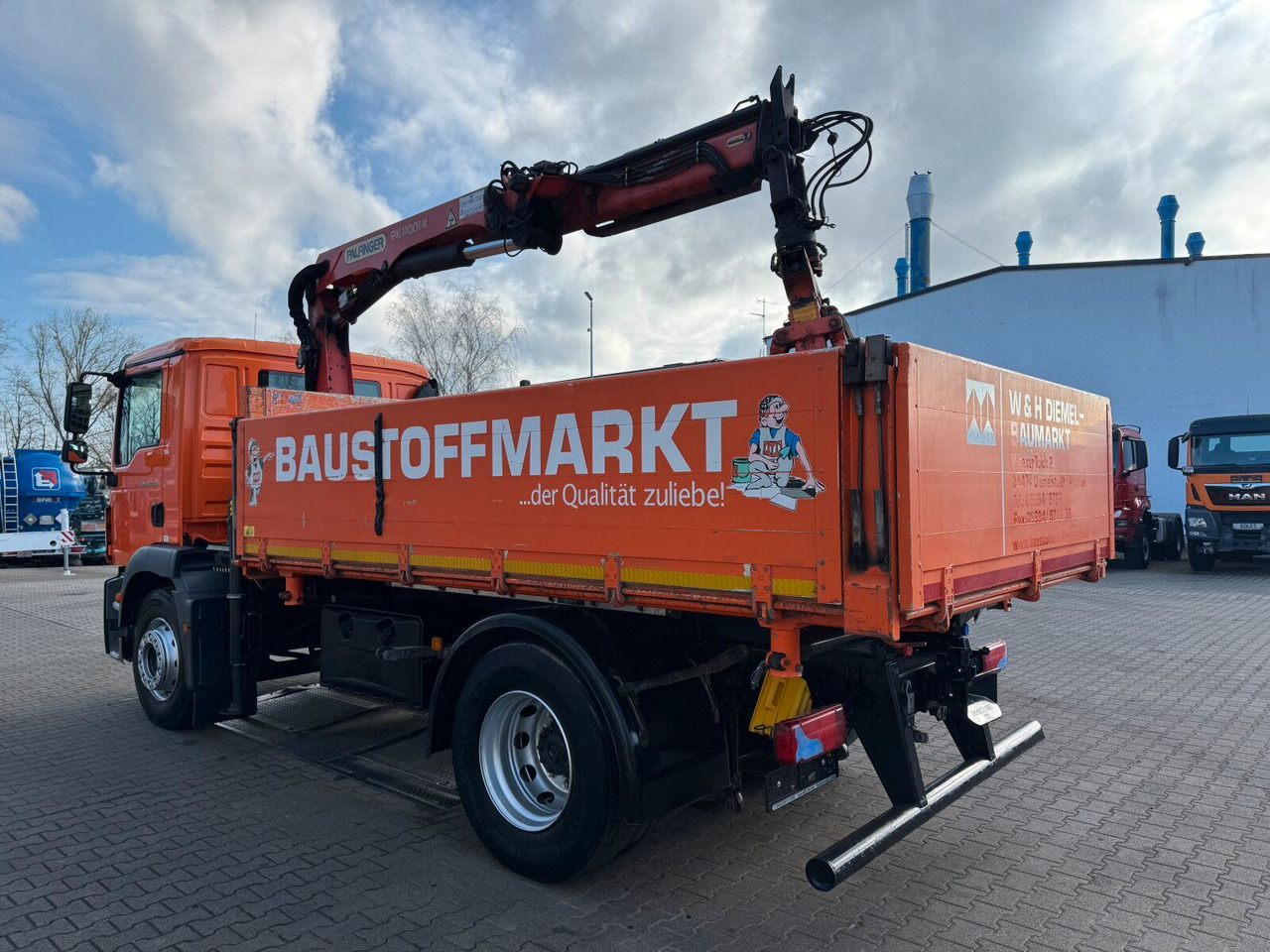 Camion grue MAN TGM 18.340 4x2 Euro 6 Kipper Kran PK11001.K: photos 5