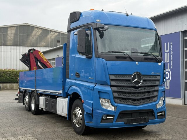 Mercedes-Benz ACTROS 2545 6x2 Pritsche Kran Palfinger PK20001K - Camion grue: photos 1 Mercedes-Benz ACTROS 2545 6x2 Pritsche Kran Palfinger PK20001K - Camion grue: photos 1