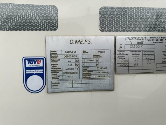 Citerne pulvérulente O.ME.P.S Silo Auflieger 55 m³ 3 Achse: photos 12 Citerne pulvérulente O.ME.P.S Silo Auflieger 55 m³ 3 Achse: photos 12