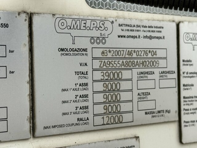 Citerne pulvérulente O.ME.P.S Silo Auflieger 55 m³ 3 Achse: photos 15 Citerne pulvérulente O.ME.P.S Silo Auflieger 55 m³ 3 Achse: photos 15