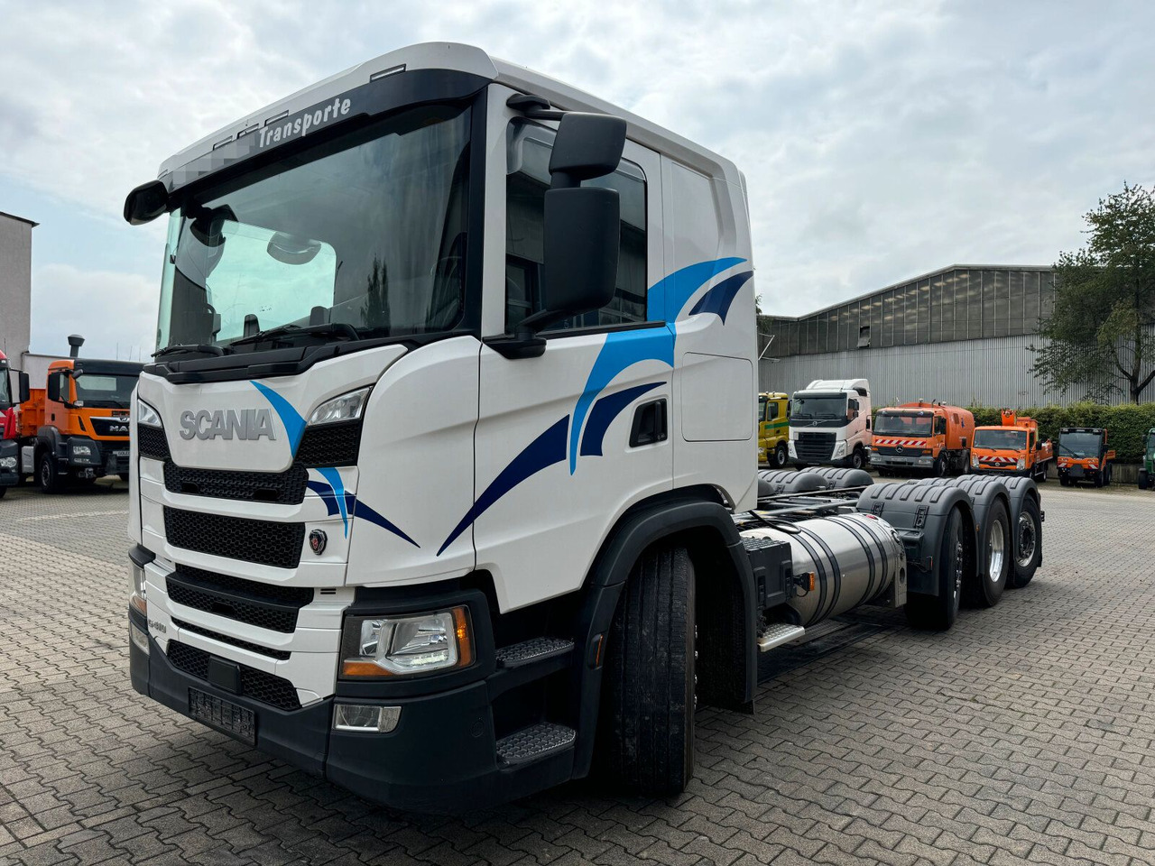 Scania G 410 B8x2*6 NB LNG Fahrgestell Nebenantrieb - Châssis cabine, Camion grue: photos 3 Scania G 410 B8x2*6 NB LNG Fahrgestell Nebenantrieb - Châssis cabine, Camion grue: photos 3