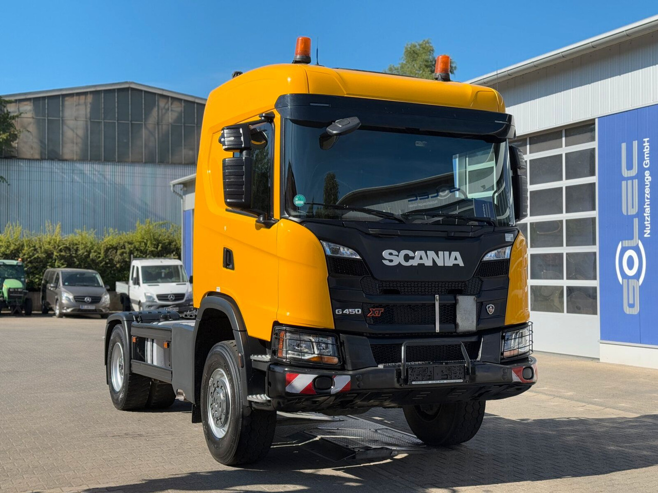 Scania G450 XT 4x4 Euro 6 SZM Kipphydraulik Blatt/ Luft - Tracteur routier: photos 1 Scania G450 XT 4x4 Euro 6 SZM Kipphydraulik Blatt/ Luft - Tracteur routier: photos 1
