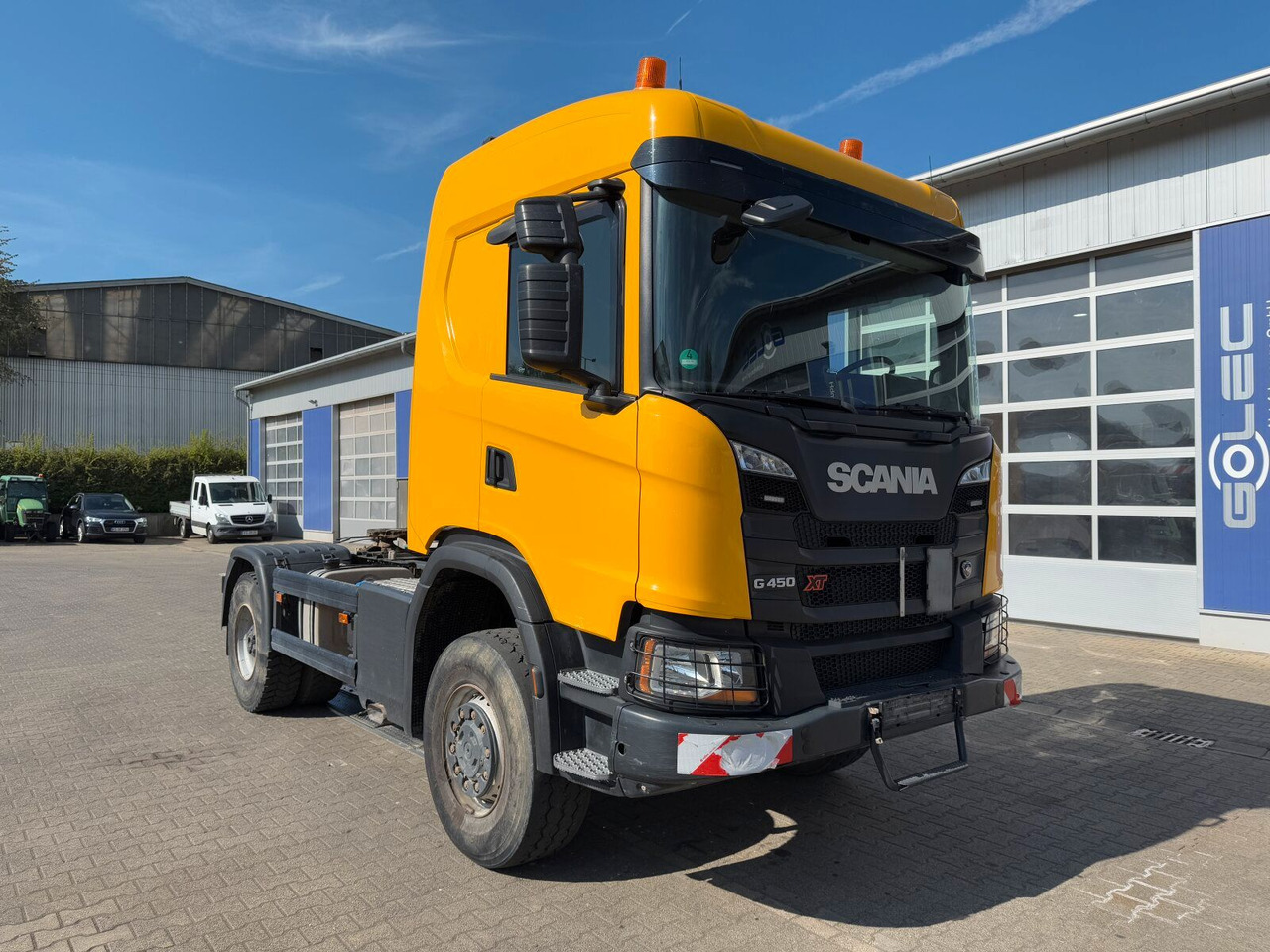 Scania G450 XT 4x4 Euro 6 SZM Kipphydraulik Blatt/ Luft - Tracteur routier: photos 1 Scania G450 XT 4x4 Euro 6 SZM Kipphydraulik Blatt/ Luft - Tracteur routier: photos 1