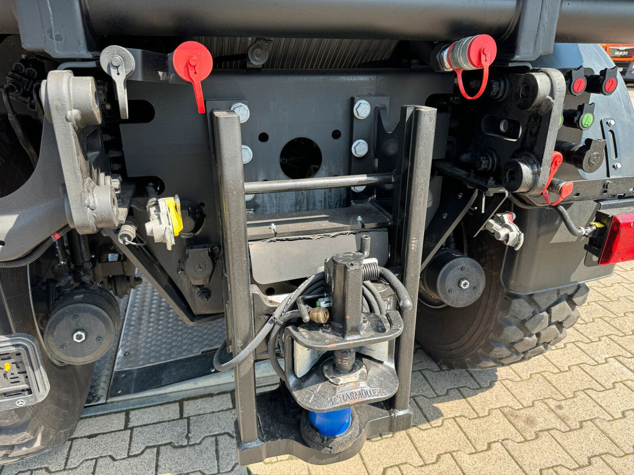 Camion benne Unimog U435 Kipper mit Reifendruckregelanlage: photos 13