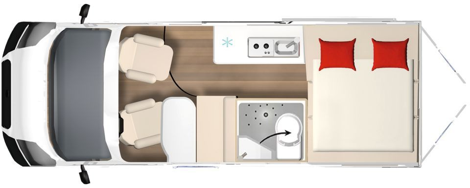Bürstner B66 600 C Gästebett quer zur Sitzgruppe - Fourgon aménagé: photos 2 Bürstner B66 600 C Gästebett quer zur Sitzgruppe - Fourgon aménagé: photos 2