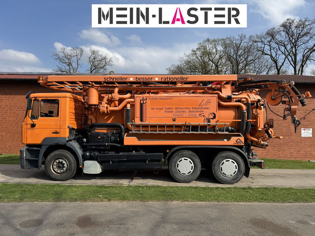 MAN FE 410 Assmann Saug HD Spüler Recycling + FB. - Camion hydrocureur: photos 4 MAN FE 410 Assmann Saug HD Spüler Recycling + FB. - Camion hydrocureur: photos 4