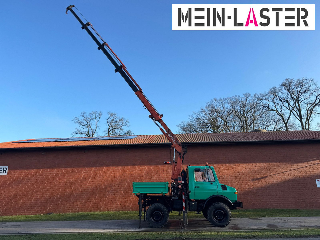 Unimog U 1200 Atlas 75.2 Kran 14 m Funk FB *1. Hand - Camion grue: photos 2 Unimog U 1200 Atlas 75.2 Kran 14 m Funk FB *1. Hand - Camion grue: photos 2