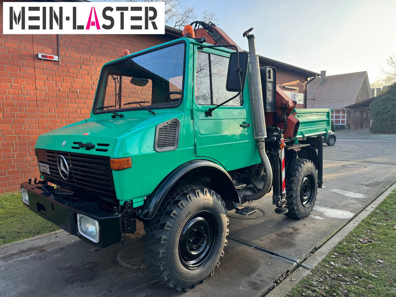 Unimog U 1200 Atlas 75.2 Kran 14 m Funk FB *1. Hand - Camion grue: photos 3 Unimog U 1200 Atlas 75.2 Kran 14 m Funk FB *1. Hand - Camion grue: photos 3