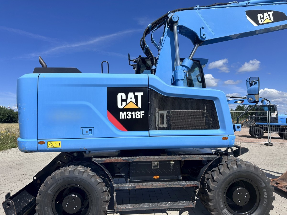 Pelle sur pneus CATERPILLAR M 318 F Oil Quick OQ 65 Deutsche Maschine Top !: photos 17