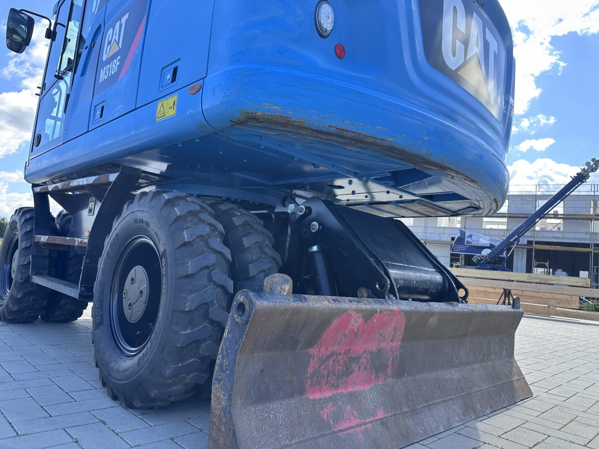 Pelle sur pneus CATERPILLAR M 318 F Oil Quick OQ 65 Deutsche Maschine Top !: photos 35