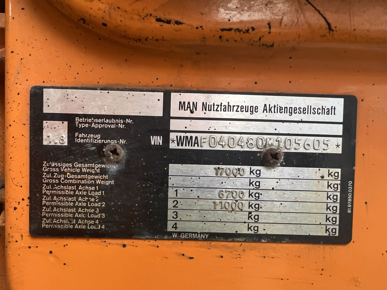 Crédit-bail de MAN 19.292/402 FAK 4x4 BB 19.292/402 FAK 4x4 BB, 6-Zylinder, Winterdienstausstattung MAN 19.292/402 FAK 4x4 BB 19.292/402 FAK 4x4 BB, 6-Zylinder, Winterdienstausstattung: photos 7