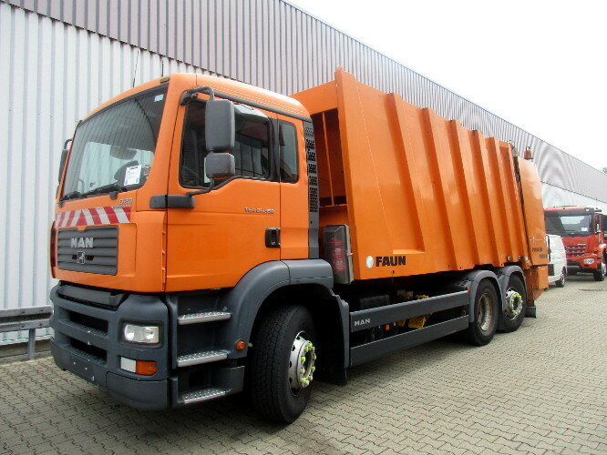 MAN TGA 26.350 6x2-2BL TGA 26.350/400 6x2-2BL FAUN POWER PRESS 524, OHNE MOTOR! - Benne à ordures ménagères: photos 1 MAN TGA 26.350 6x2-2BL TGA 26.350/400 6x2-2BL FAUN POWER PRESS 524, OHNE MOTOR! - Benne à ordures ménagères: photos 1