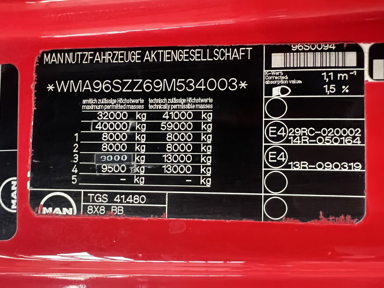 Châssis cabine MAN TGS 41.480 8X8 BB TGS 41.480 8X8 BB, Bender Stahlmulde ca. 18m³, hydr. Heckklappe: photos 7