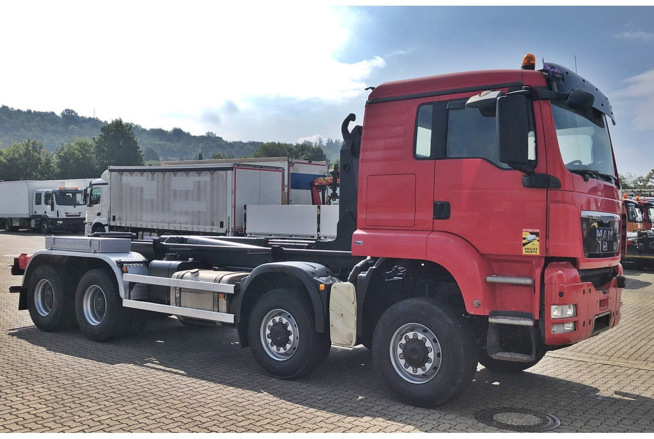 Châssis cabine MAN TGS 41.480 8X8 BB TGS 41.480 8X8 BB, Bender Stahlmulde ca. 18m³, hydr. Heckklappe: photos 8
