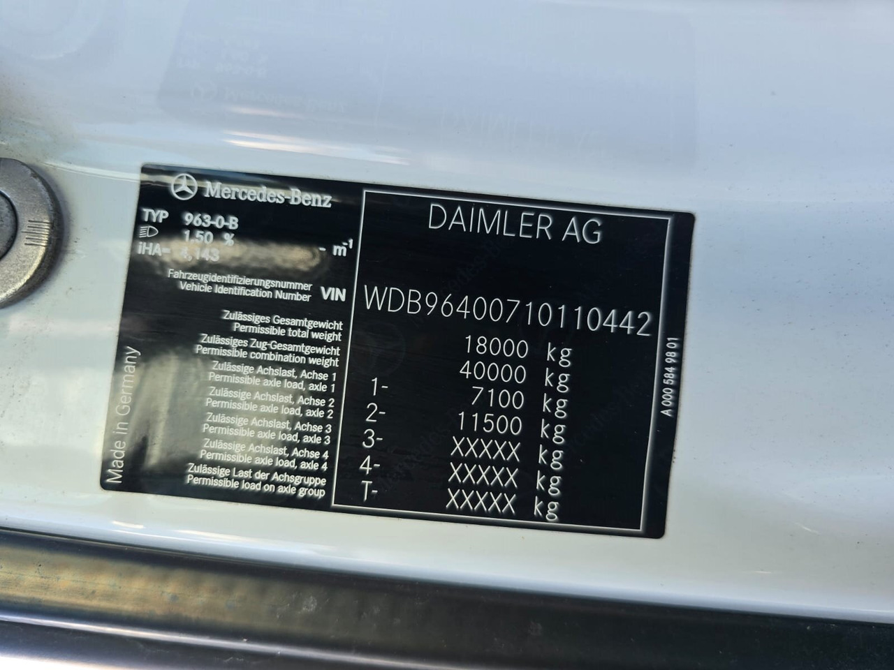 Mercedes-Benz Arocs 1827/30 A 4x4 Arocs 1827/30 A 4x4, mehrfach vorhanden! - Châssis cabine: photos 4 Mercedes-Benz Arocs 1827/30 A 4x4 Arocs 1827/30 A 4x4, mehrfach vorhanden! - Châssis cabine: photos 4