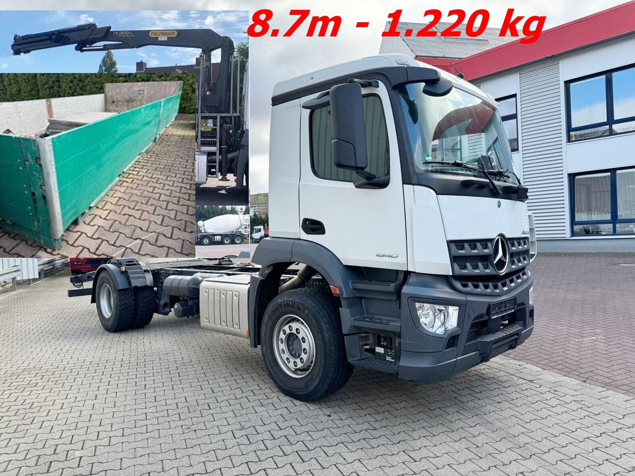 Mercedes-Benz Arocs 1840 L 4x2 Arocs 1840 L 4x2, Kran Palfinger PK12001L, Hochstand - Camion grue: photos 1 Mercedes-Benz Arocs 1840 L 4x2 Arocs 1840 L 4x2, Kran Palfinger PK12001L, Hochstand - Camion grue: photos 1