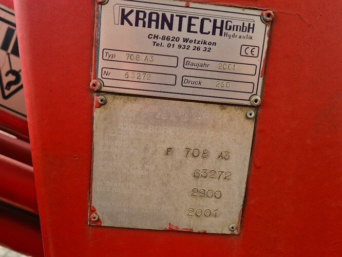 Semi-remorque plateau SCHELLING 504 H 22 SCHELLING 504 H 22 mit Kran Ferrari 708, 7m/t: photos 7